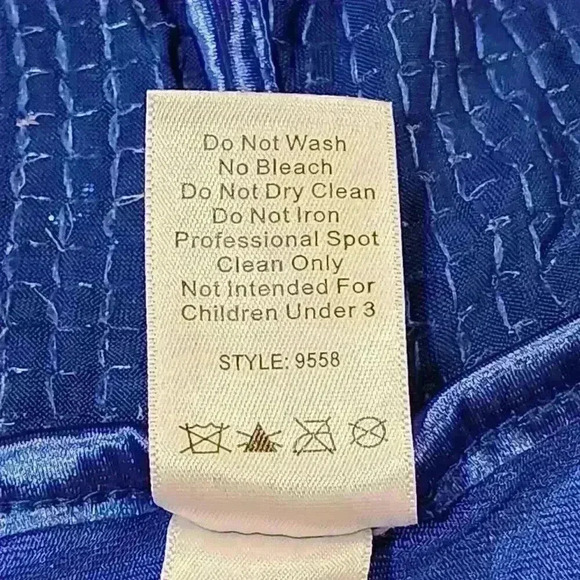 Weissman Girls Blue Sequin Dance Jacket, Size SC (Small); Style 9558 NEW - Picture 9 of 9